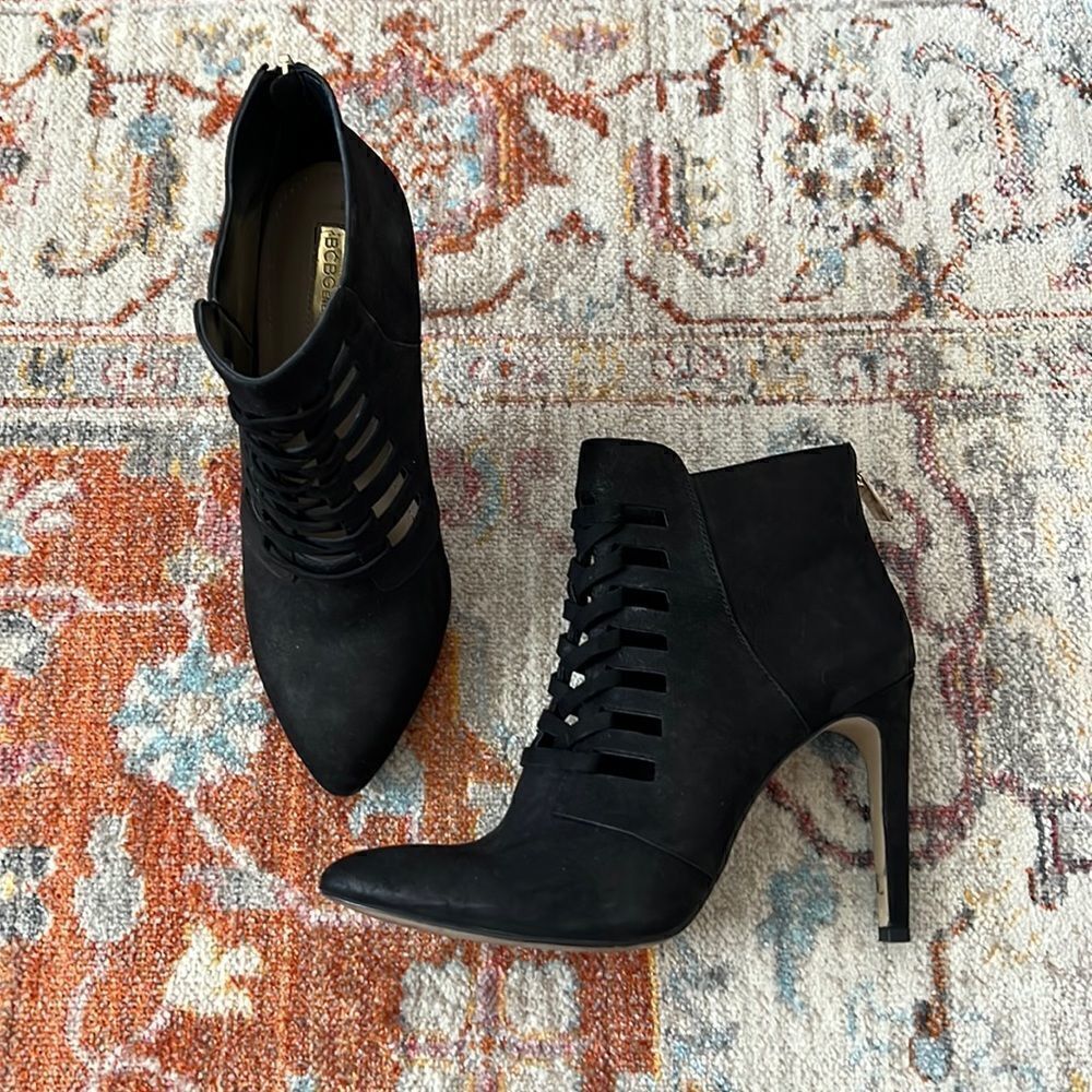 BCBGeneration Black Heeled Booties 